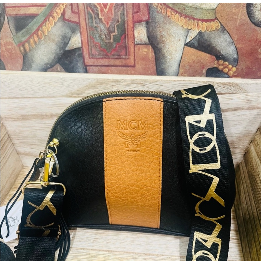 Authentic MCM Beauty Pouch – DIY Converted to Crossbody - Picture 2 of 8